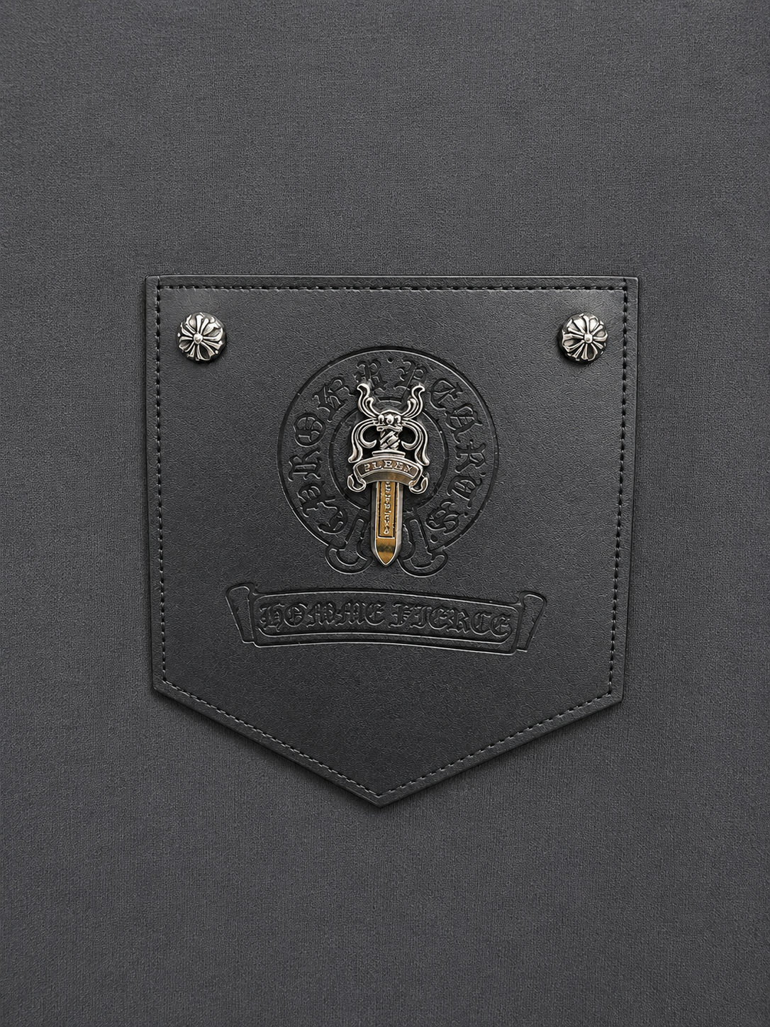 Chrome Hearts logo Metal black t-shirt