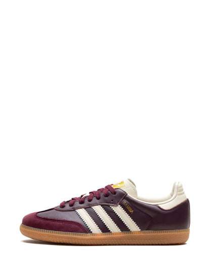 Adidas Samba OG Maroon Core White Gold Metallic