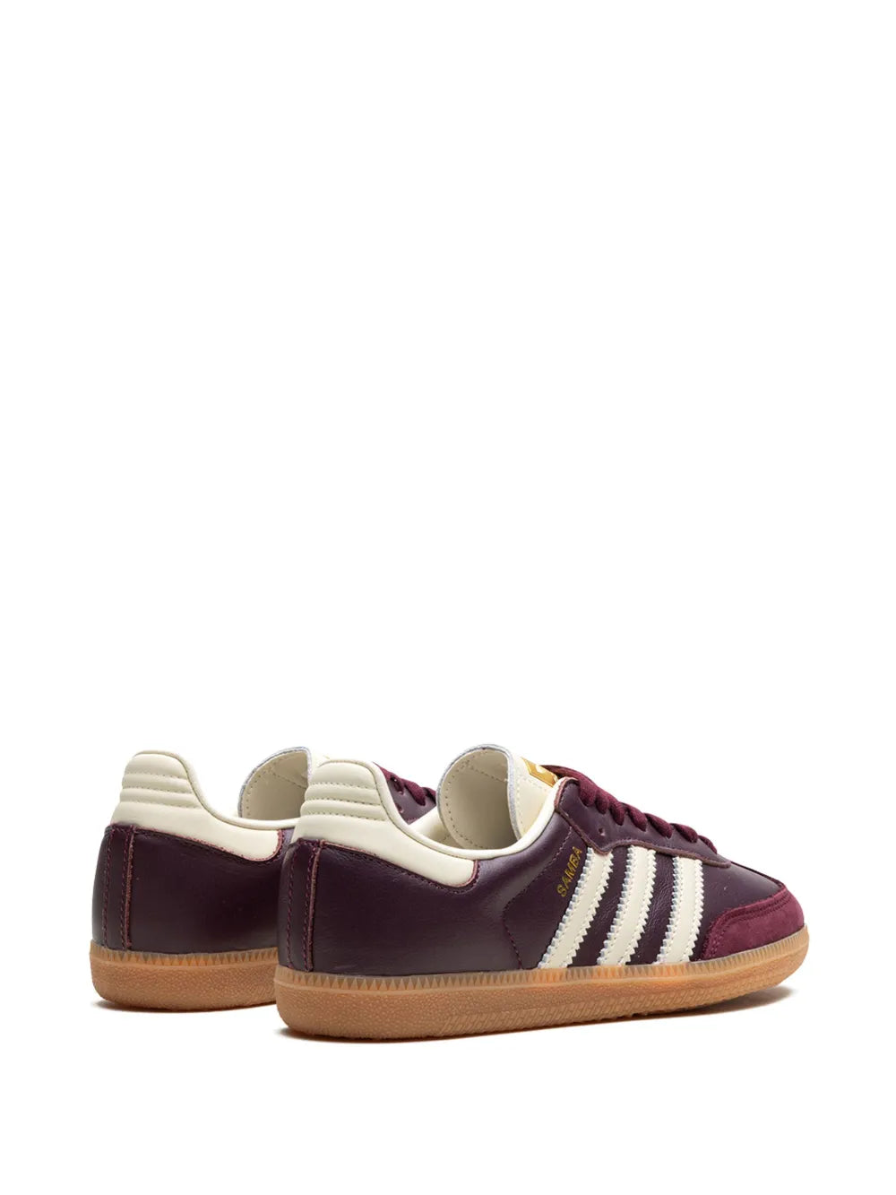 Adidas Samba OG Maroon Core White Gold Metallic