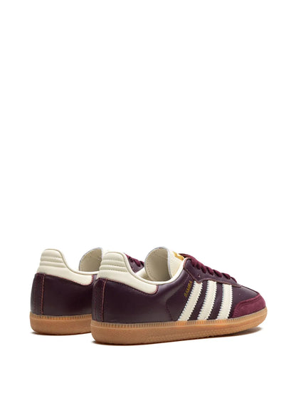 Adidas Samba OG Maroon Core White Gold Metallic