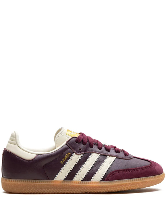 Adidas Samba OG Maroon Core White Gold Metallic