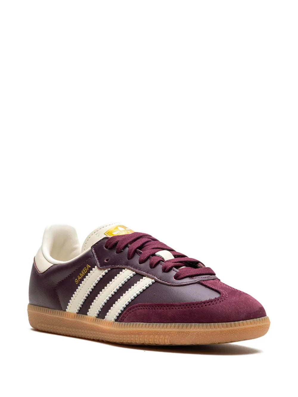 Adidas Samba OG Maroon Core White Gold Metallic