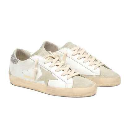 Golden goose Super-Star with gray star and silver