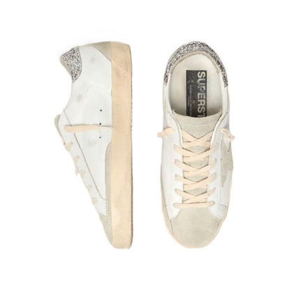 Golden goose Super-Star with gray star and silver