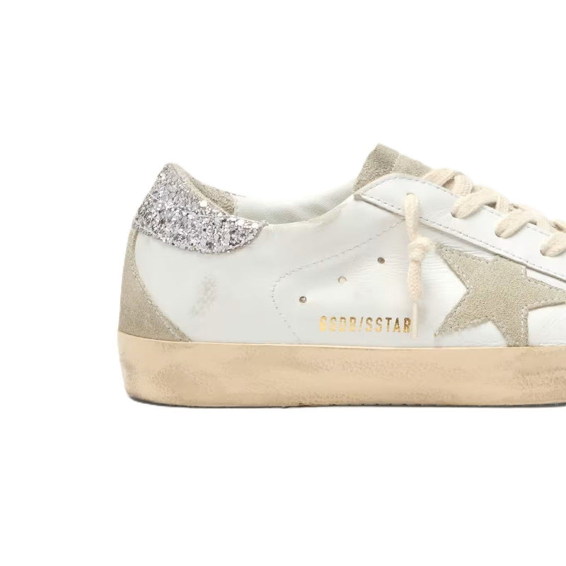 Golden goose Super-Star with gray star and silver