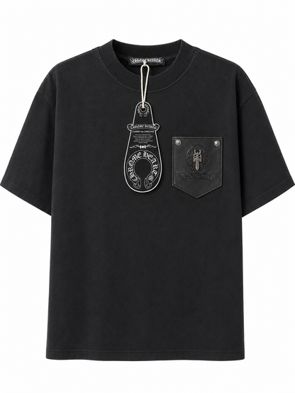 Chrome Hearts logo Metal black t-shirt
