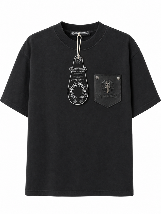 Chrome Hearts logo Metal black t-shirt