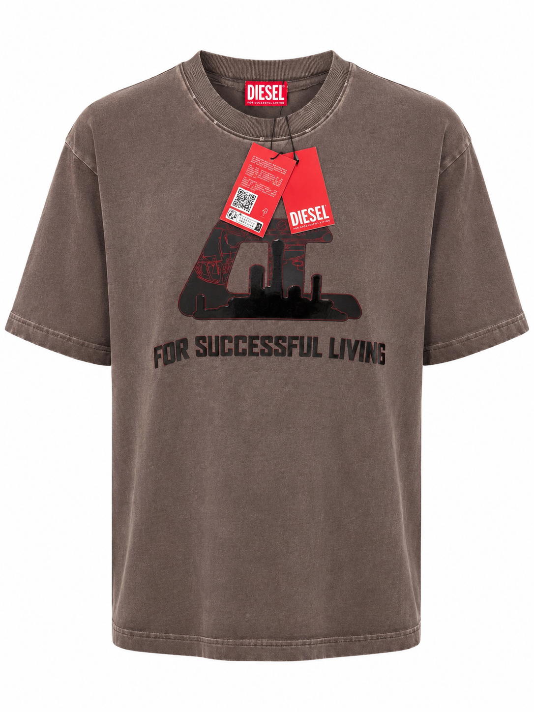 DIESEL Washed Mocha t-shirt