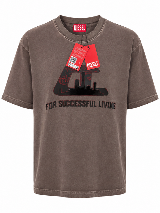 DIESEL Washed Mocha t-shirt