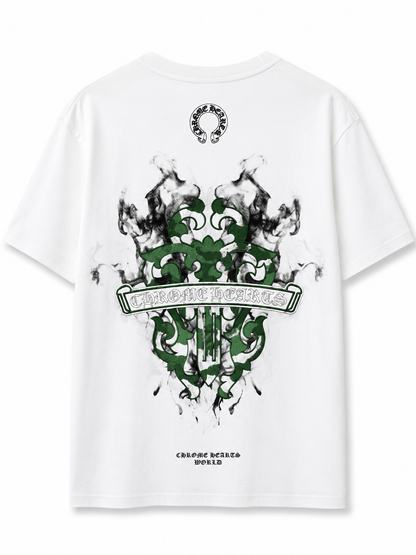 Chrome Hearts logo needlework white t-shirt