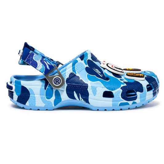 BAPE Bathing Ape x CROCS  Blue Camo