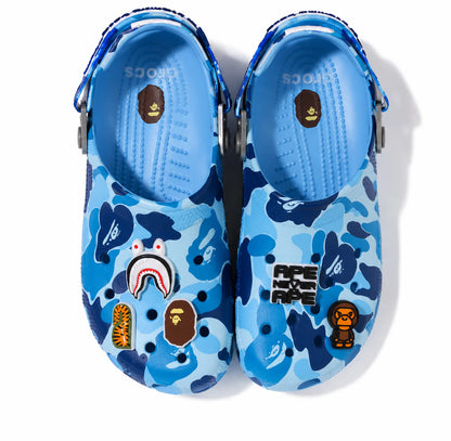 BAPE Bathing Ape x CROCS  Blue Camo