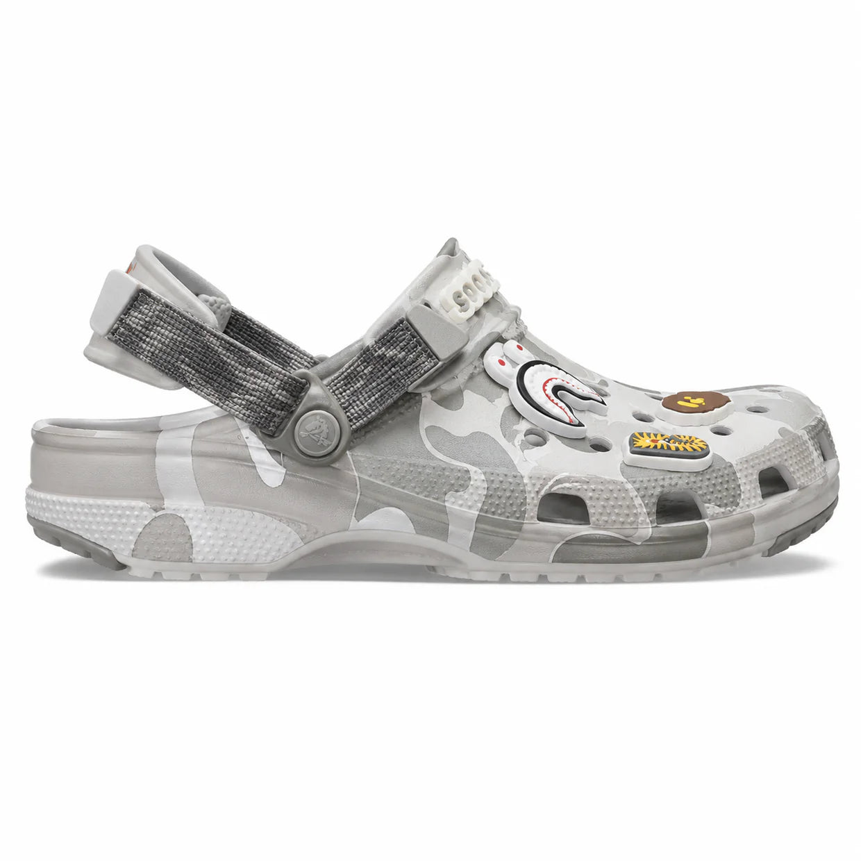 BAPE (Bathing Ape) x CROCS -grey Camo