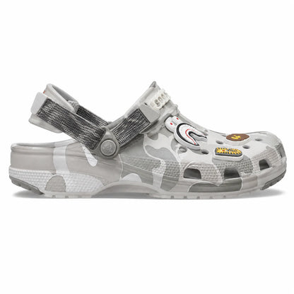 BAPE (Bathing Ape) x CROCS -grey Camo
