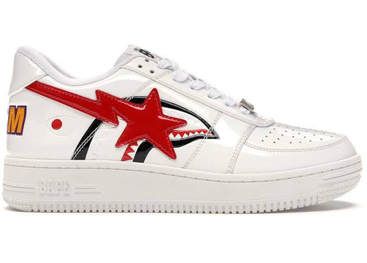 Bathing Ape Bape Sta Low white Shark