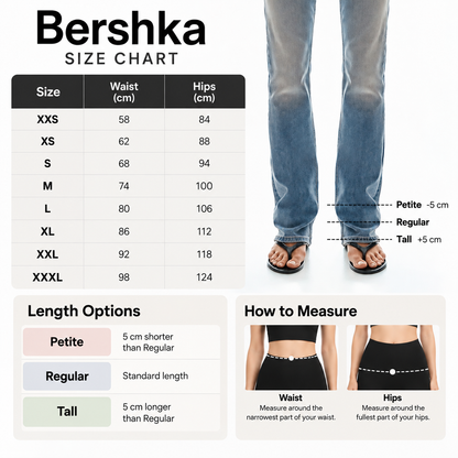 Bershka Unisex BARREL-LEG Black JERSEY TROUSERS WITH FOLD-OVER WAIST