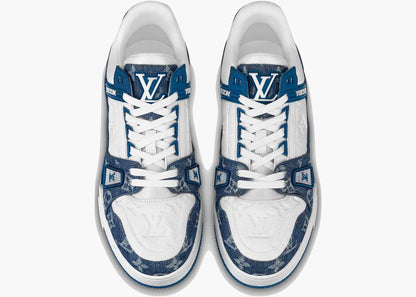 Louis Vuitton LV Trainer Monogram Denim White Blue