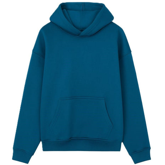 Oversized Petrol Blue Hoodie