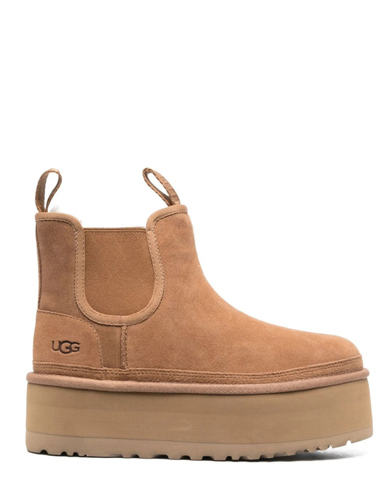 UGG Classic Mini platform ankle boots chestnut brown