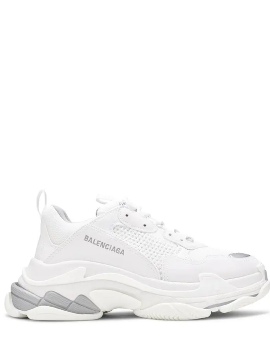 Balenciaga Triple S White Silver